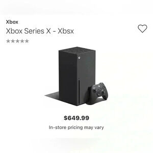 Xbox Series X  Console 1TB ssd